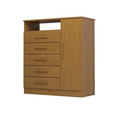 Cômoda Guiana 5 Gavetas 100% Mdf Linhamobília Cinamomo