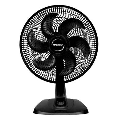 Ventilador de Mesa Mallory Turbo Fresh 126W 40cm 6 Pás 3 Velocidades Preto 220V