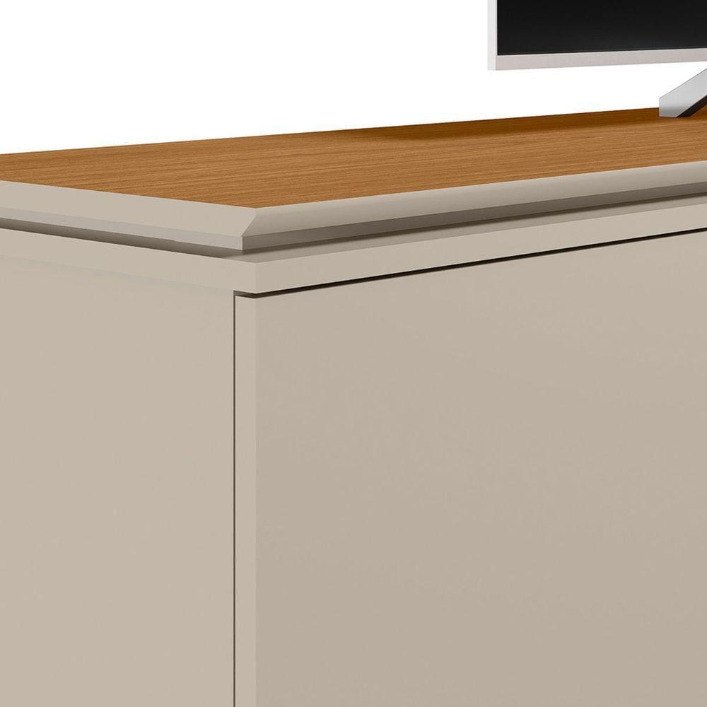 Rack Para Tv Até 70 Polegadas 2 Portas Com Nicho Lazul Nature/off White - 5