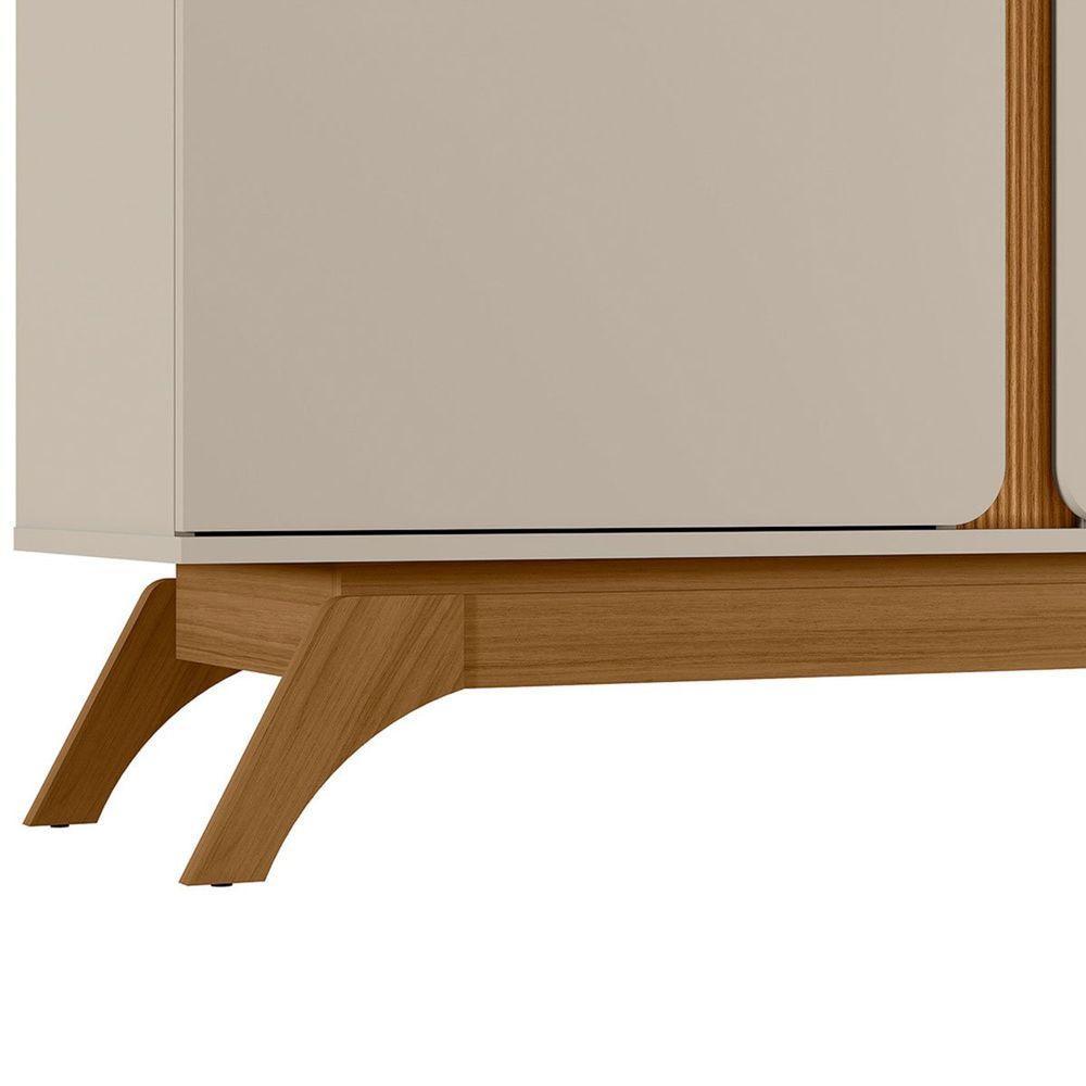 Rack Para Tv Até 70 Polegadas 2 Portas Com Nicho Lazul Nature/off White - 7