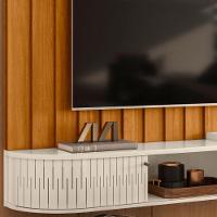 Painel Suspenso Tv 75 Polegadas ímola Cinamomo Off White Madetec