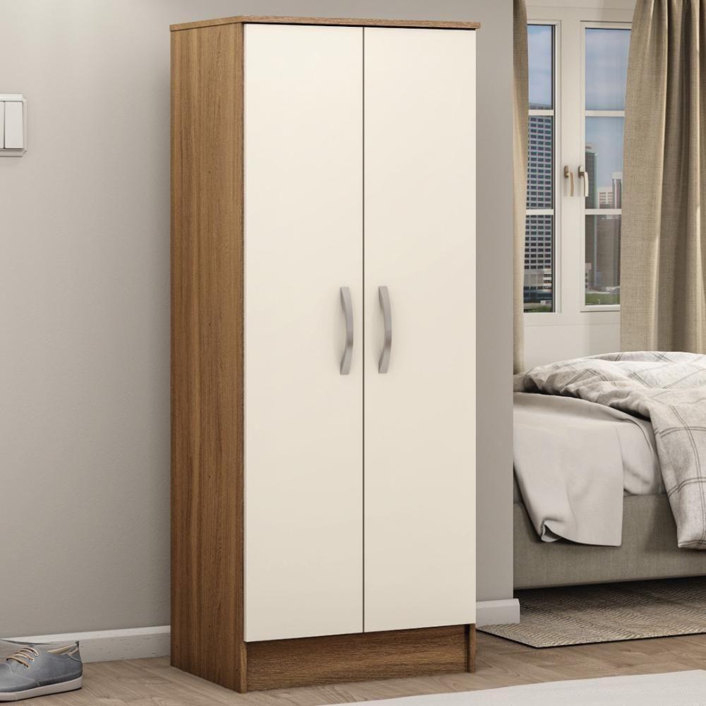 Armário Multiuso Sapateira 2 Portas Viena Amêndola Touch Off White - 1