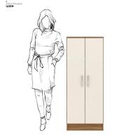 Armário Multiuso Sapateira 2 Portas Viena Amêndola Touch Off White