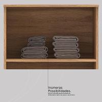 Armário Multiuso Sapateira 2 Portas Viena Amêndola Touch Off White - 6