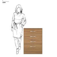 Kit Guarda Roupa Solteiro 3 Portas Wind Cômoda Astral Amêndola Touch Off White - 9