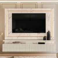 Painel Suspenso Tv 75 Polegadas Gaia Calacata Off White Madetec - 6