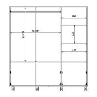 Cômoda 3 Portas 4 Gavetas Seth Branca Caemmun - 5
