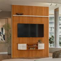 Painel Home Suspenso Tv 65 Polegadas New Monte Carlo Cinamomo Off White Madetec - 5