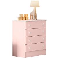 Cômoda Infantil 4 Gavetas Mdp Doce Mel Rosa - 5