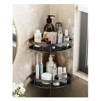 Kit 2 Prateleira L Metal Canto Organizador Multiuso Banheiro Box Sem Furar Parede - 2