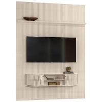 Painel Home Suspenso Tv 65 Polegadas New Monte Carlo Calacata Off White Madetec - 1