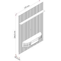 Painel Home Suspenso Tv 65 Polegadas New Monte Carlo Calacata Off White Madetec - 2
