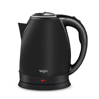 Chaleira Elétrica Elgin CHA1B 1500W 2L Aço Inox Preto 220V sem Fio