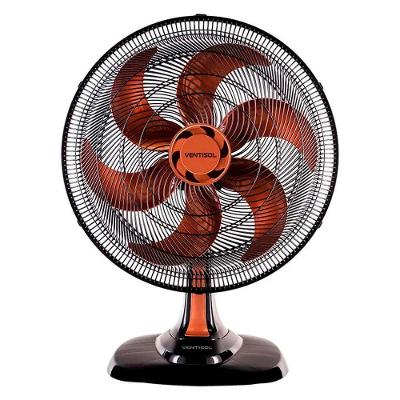 Ventilador de Mesa Oscilante Ventisol 50cm 6 Pás 3 Velocidades Bronze 220V