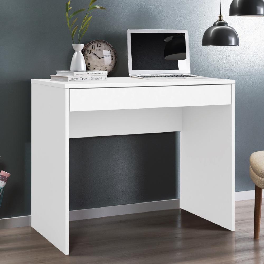 Escrivaninha 91 Cm 1 Gaveta Nevada - Branco - 1