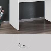 Escrivaninha 91 Cm 1 Gaveta Nevada - Branco - 6