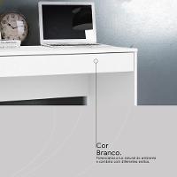 Escrivaninha 91 Cm 1 Gaveta Nevada - Branco - 7