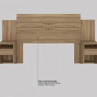 Cabeceira Casal 216 Cm Orlando Amêndola Touch - 8