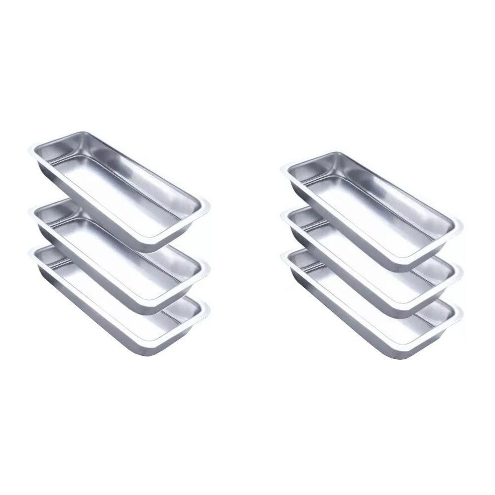 Kit 6 Formas Assadeira Pão Caseiro Gelo E Bolo Inglês N°3 - 1