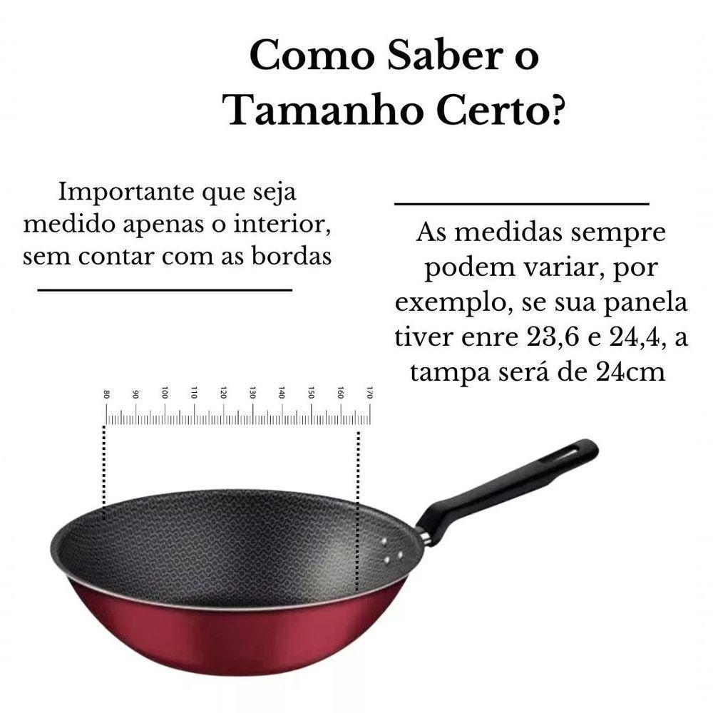 Tampa Avulsa De Vidro Temperado Para Panela Frigideira 16cm - 3