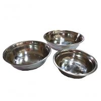 Kit Bacia Tigela Saladeira Em Inox Com 3 Peças Docesar - 1