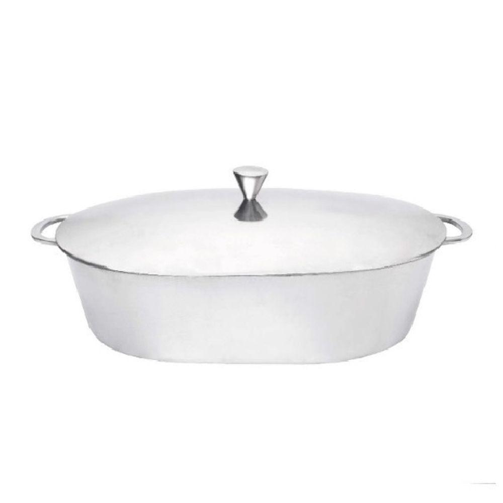 Assadeira De Alumínio Fundido Com Tampa Pesada 5l Docesar - 1