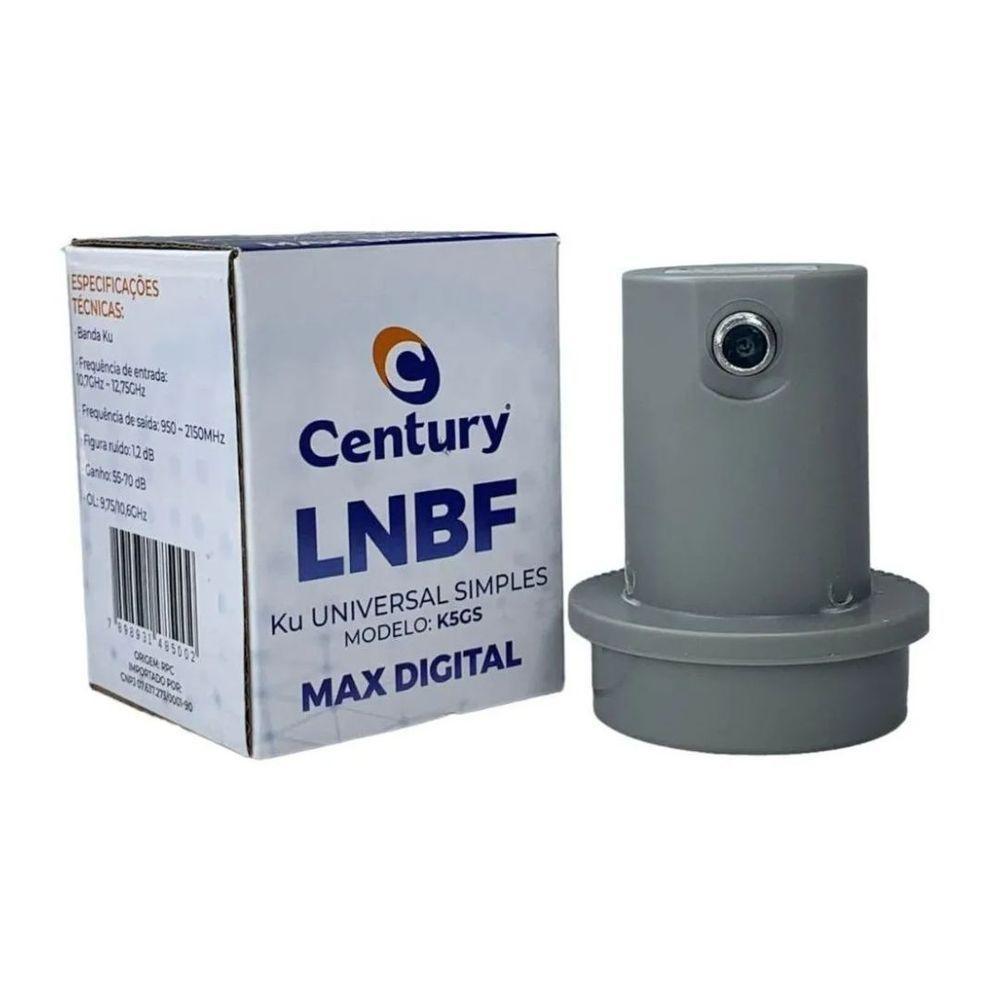 Lnbf Banda Ku Universal Simples Max Digital Mod K5gs Century - 3
