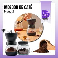 Moedor De Café Manual Em Vidro E Plástico Com Lâminas De Cerâmica Durável E Moderno, Cor Marrom - 7