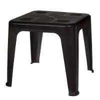 Mesa Plastica De Apoio Com Porta Copos Preta - Mor - 1