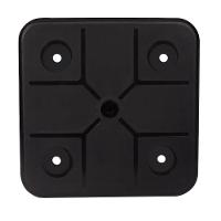 Mesa Plastica De Apoio Com Porta Copos Preta - Mor - 2