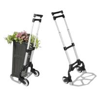 Carrinho De Alumínio Dobrável Para Carga 80kg