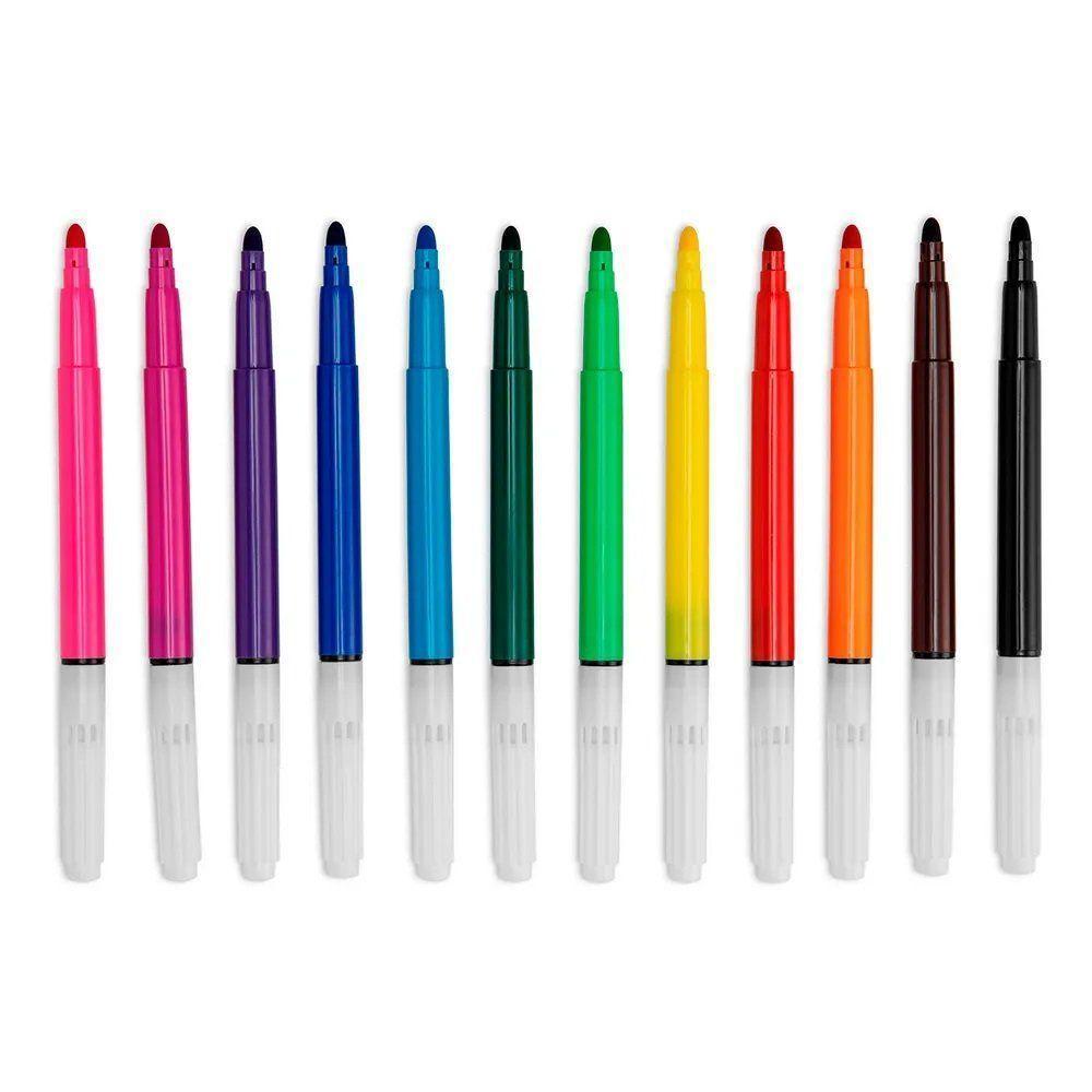 Canetinha Hidrocor Ponta Grossa Wave Com 12 Cores - Bazze 614465 - 2