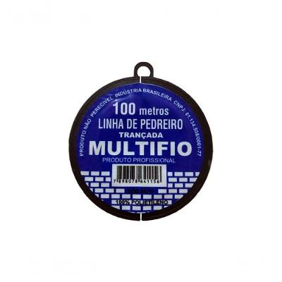 Linha Pedreiro Multifio Tranc 100m C-12pcs