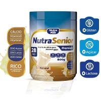 Nutra Senior Premium 50+ - Suplemento Alimentar Rico Em Vitaminas E Minerais - Zero Lactose Sabor Natural 800g - 1