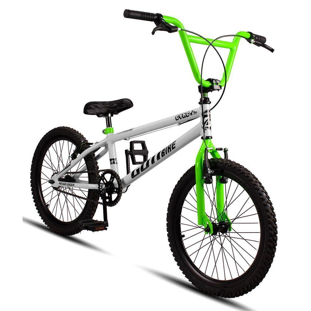 Bicicleta Infantil Aro 20 Bmx Freio V-brake Branco E Verde Gottbike - 2