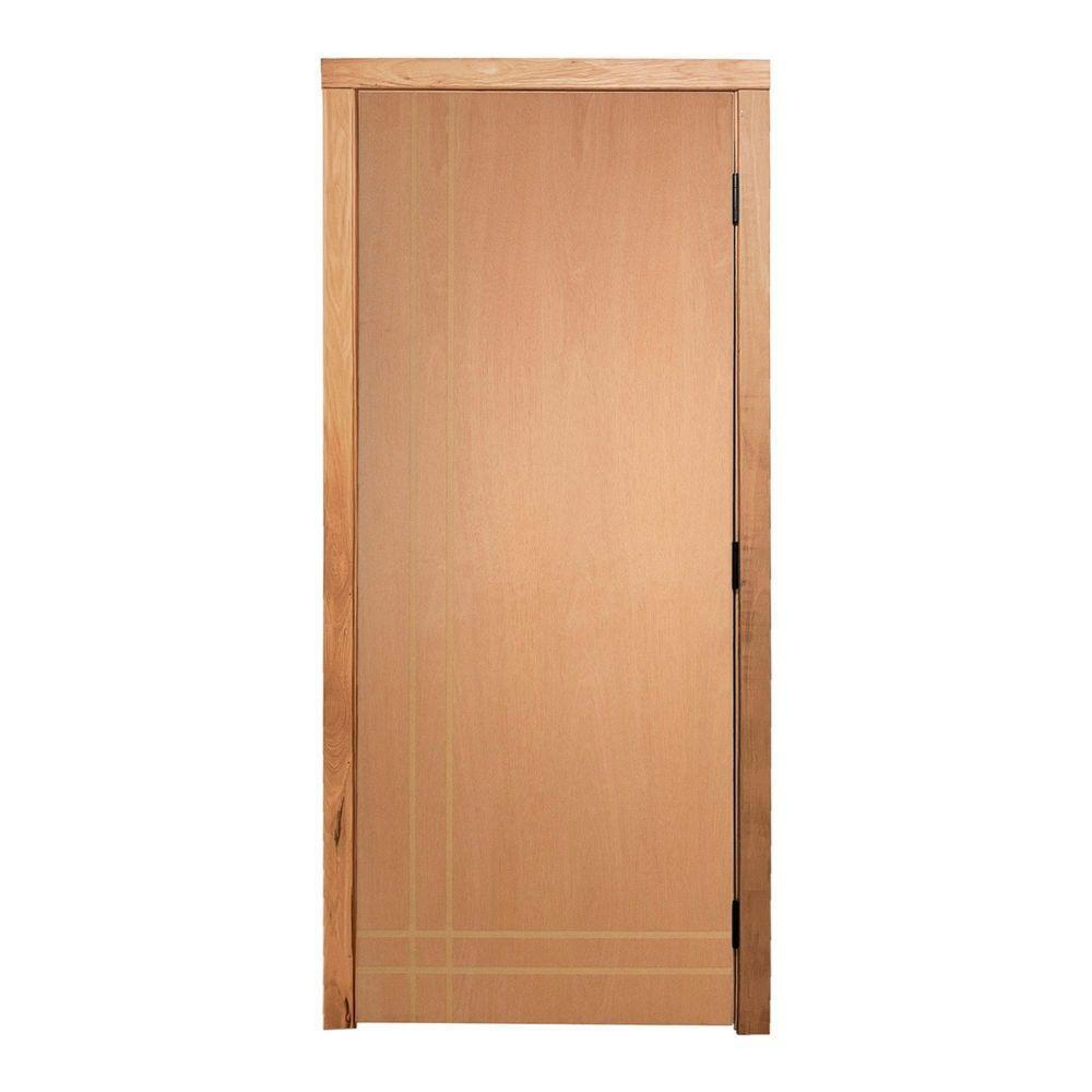 Porta De Giro Frisada P- Verniz 210x80 F06 Caixilho De Porta Medida 16 - 2