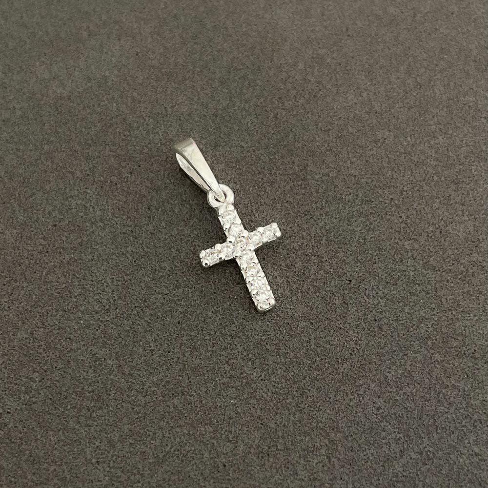 Pingente Crucifixo Cravejado Com Zirconias Prata 925 - 3