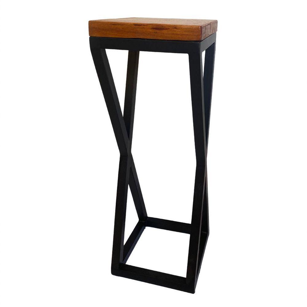 Jogo De Mesa Bistro 4 Banqueta Alta Cozinha Bancada Varanda Bar Preto - 6