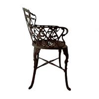 Conjunto Mesa 2 Poltronas Viena Premium Jardim Varanda Sacada Marrom