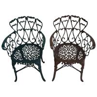 Conjunto Mesa 2 Poltronas Viena Premium Jardim Varanda Sacada Verde - 5