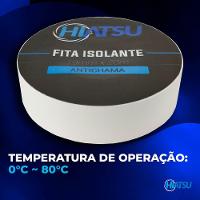 Fita Isolante Antichama 0,13mm X 19mm X 20m Cor Brancahiatsu 10 Unidades - 5