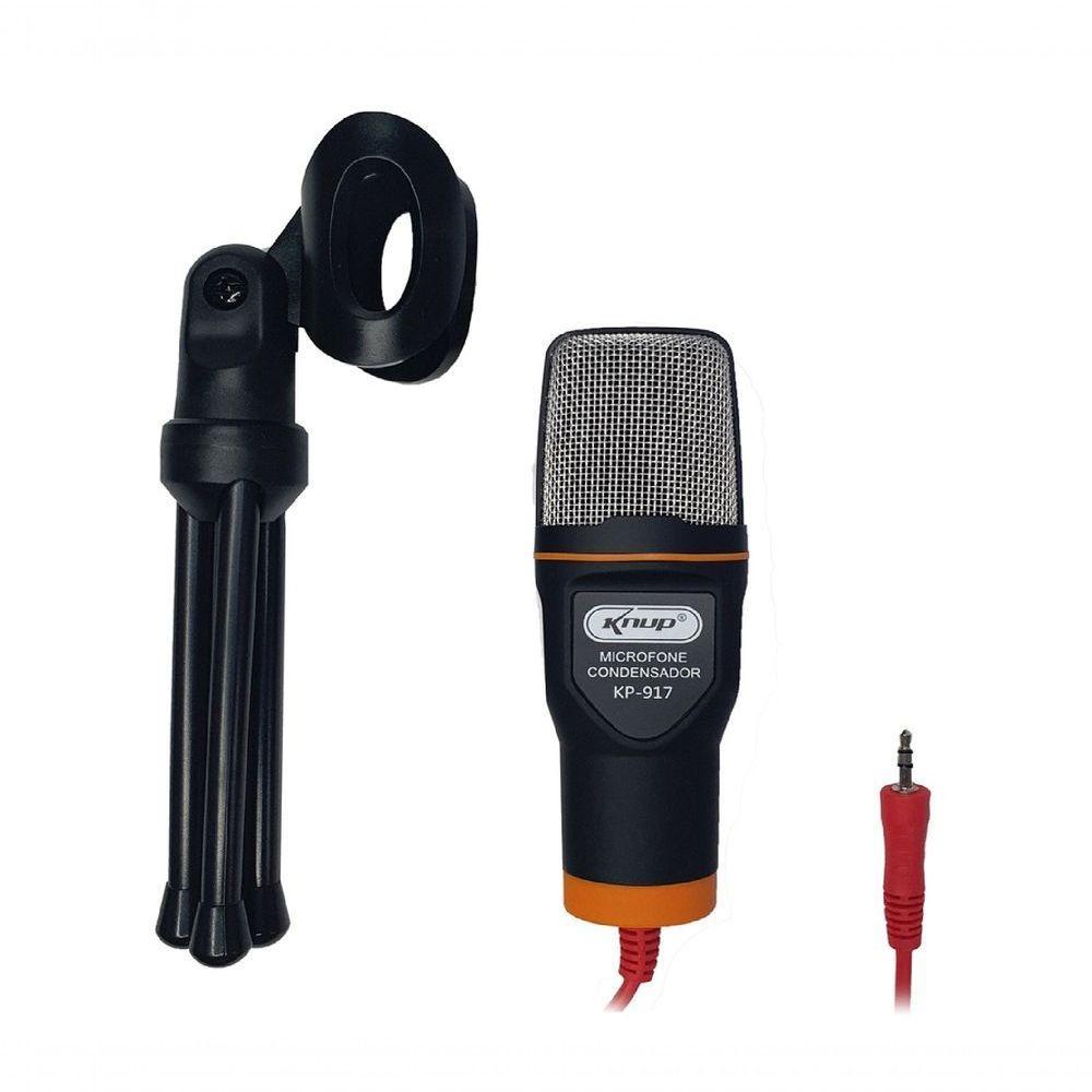 Microfone Condensador De Mesa Com Tripé Ajustável Kp-917 - 2