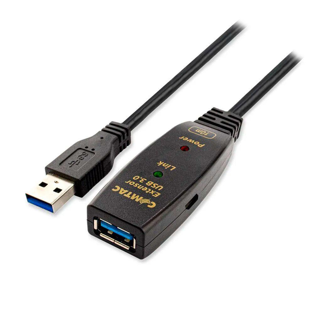 Cabo Extensor, Comtac, Usb 3.0, 10mt, Preto- 28129374 - 1
