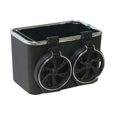 Organizador Porta Objetos Para Carro Veiculos Bolso Com Porta Copos Retratil Porta Trecos Preto