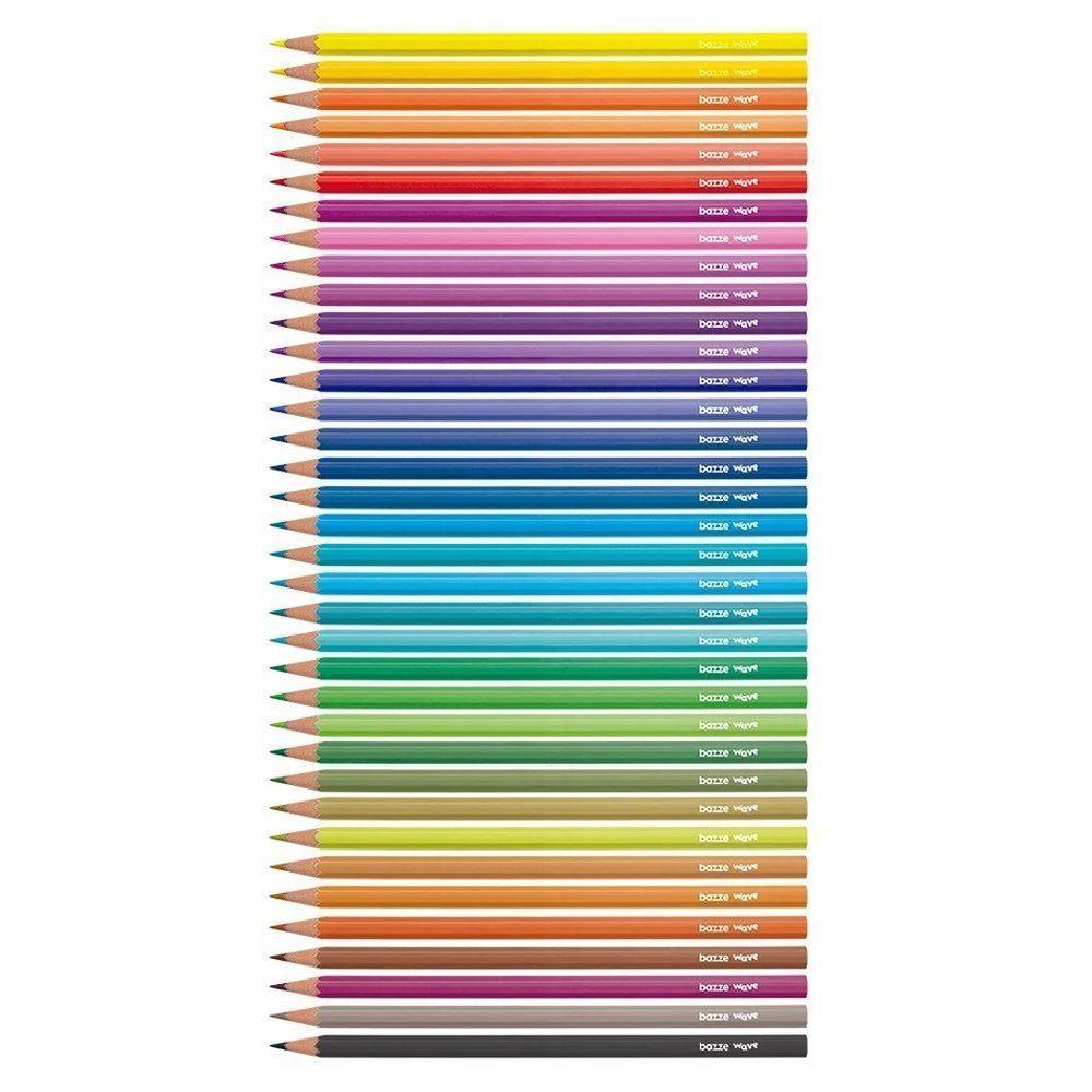 Lápis De Cor Wave - 36 Cores - Bazze 908568 - 2