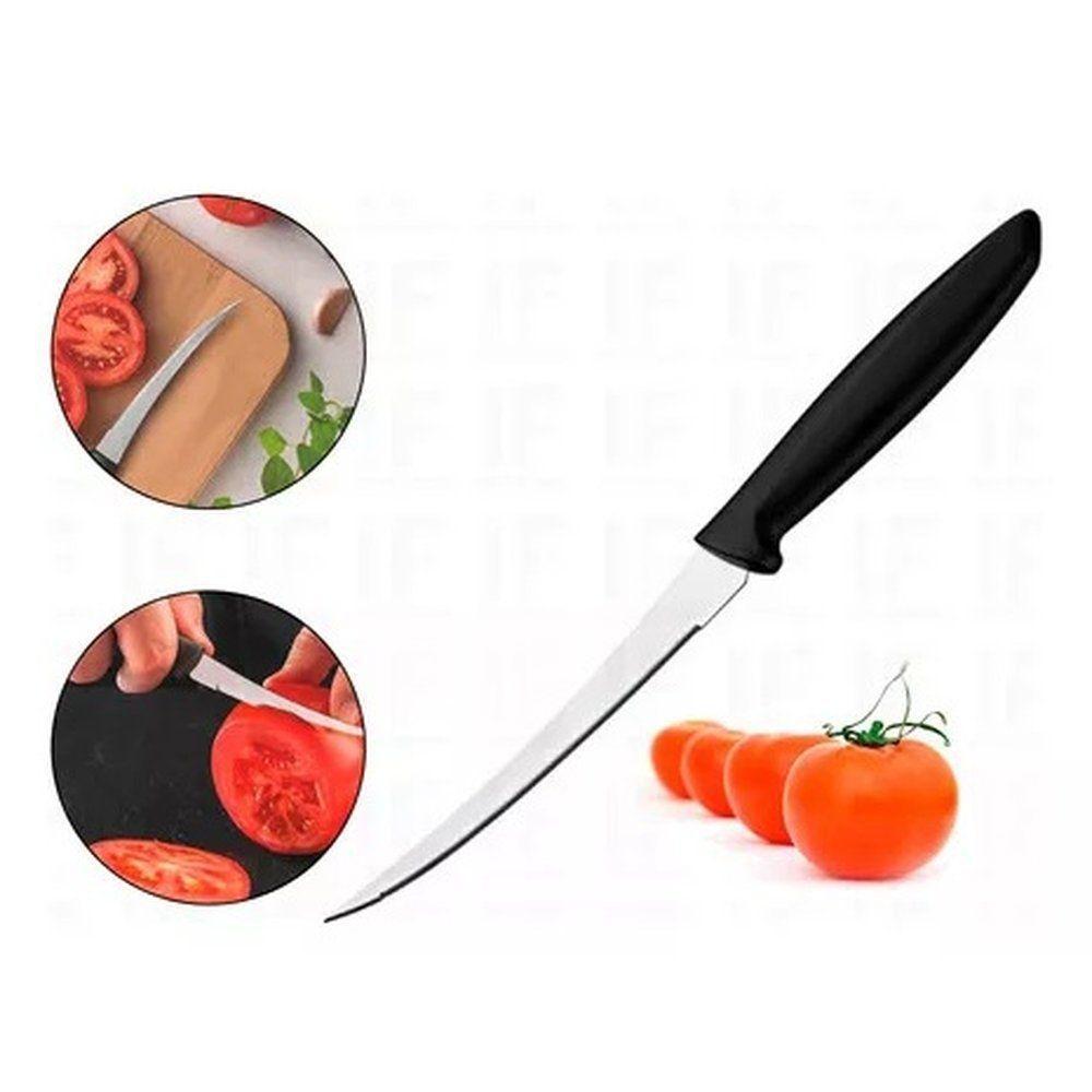 Faca Tomate Aço Inox E Plástico 22,5cm X 2cm X 1,2cm - 2