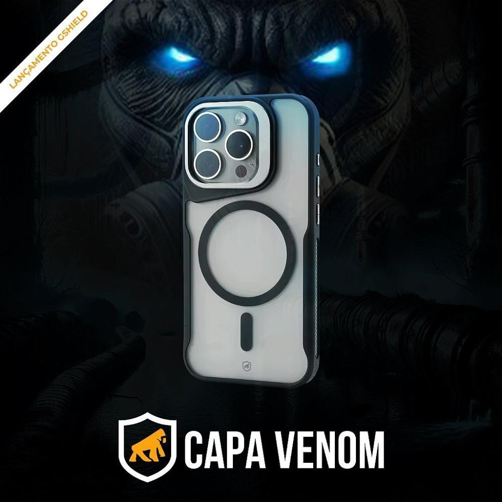 Capa Para Iphone 16 - Magsafe Venom - Preta - Gshield - 8