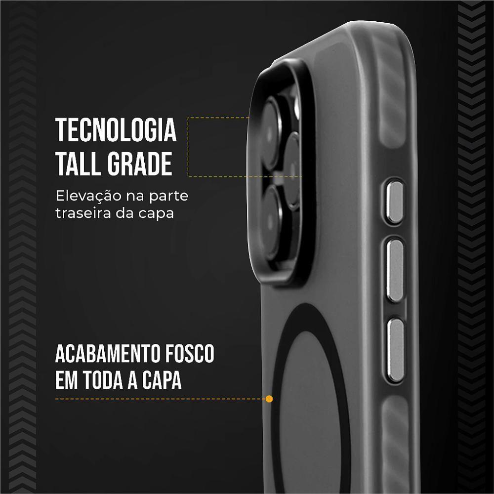 Capa Magsafe Pro Para Iphone 16 Plus - Preta - Gshield - 3