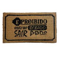 Tapete Capacho Proibido Borracha E Fibra De Coco 33x60x15mm - 1