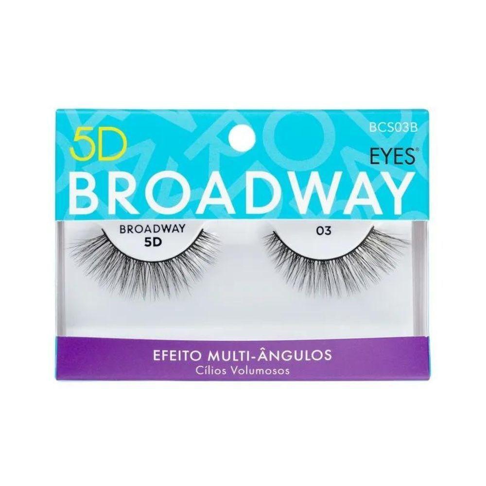 Kit Kiss Ny Cílios 5d Broadway 03+cola De Cílios Postiços 5g - 5